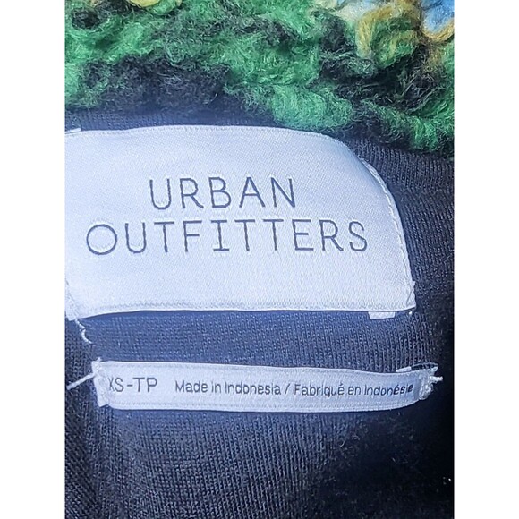 Urban Outfitters Women XS Teddy Coat Jacket Sherpa Button Pockets Multicolor - Picture 9 of 9